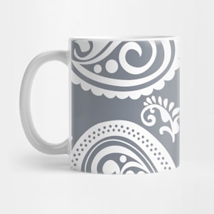 Mandala Pattern Green and White Halloween Fall Autumn Season Mug